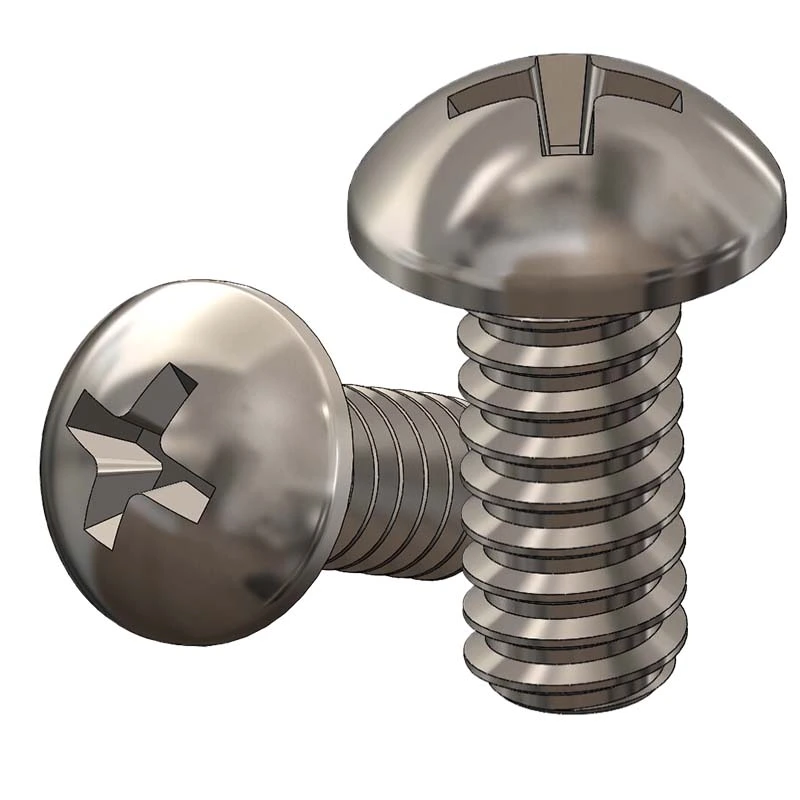 SUS304 Stainless Steel Phillips Round Head Screw