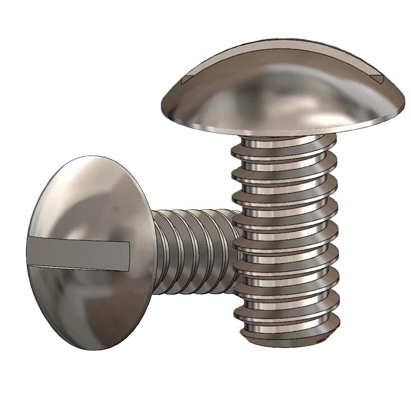 SUS304 Stainless Steel Truss Head Machine Screw | Slot Truss Head Screws | Stainless Steel | Blue Zinc | Black